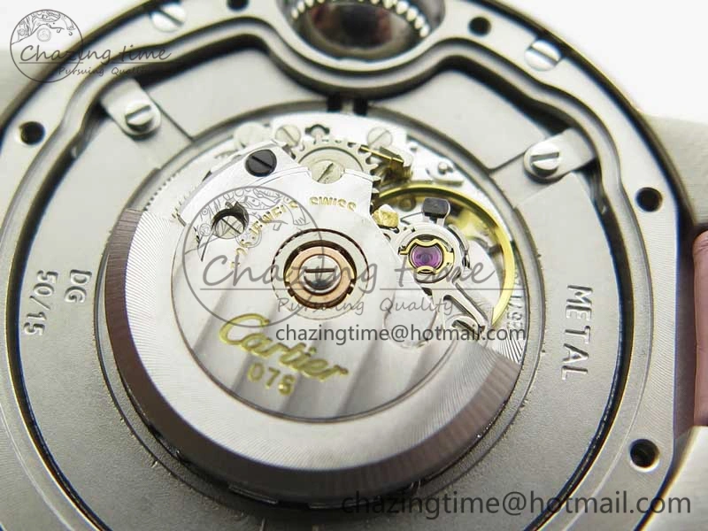 Ballon Bleu 33mm SS AF 1:1 Best Edition Pink Textured Dial On SS Bracelet Cal.076
