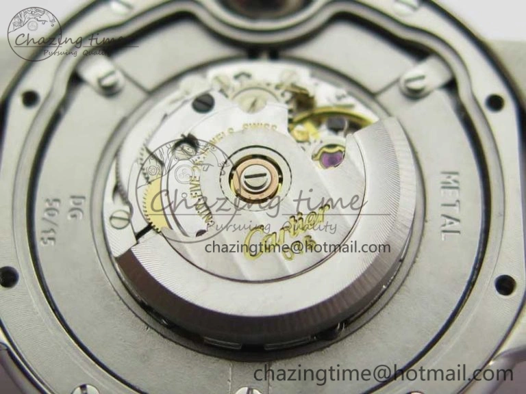 Ballon Bleu 33mm SS AF 1:1 Best Edition Pink Textured Dial On SS Bracelet Cal.076