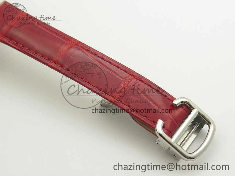 Ballon Bleu 33mm SS AF 1:1 Best Edition Red Dial on Red Croc Leather Strap Cal.076