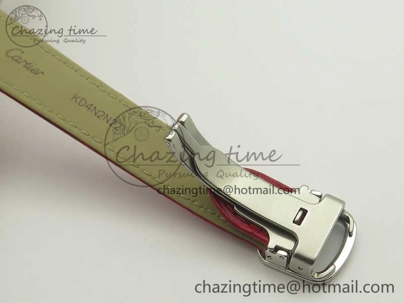 Ballon Bleu 33mm SS AF 1:1 Best Edition Red Dial on Red Croc Leather Strap Cal.076
