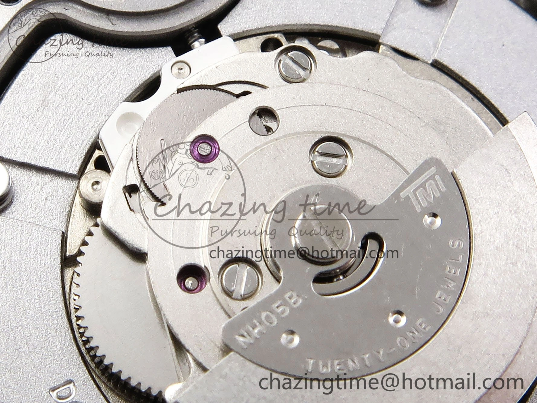Ballon Bleu 33mm SS AF 1:1 Best Edition Silver Dial Diamonds Bezel on SS Bracelet SEIKO NH05A (Quick Release)