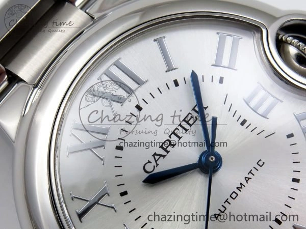 Ballon Bleu 33mm SS AF 1:1 Best Edition Silver Dial on SS Bracelet SEIKO NH05A