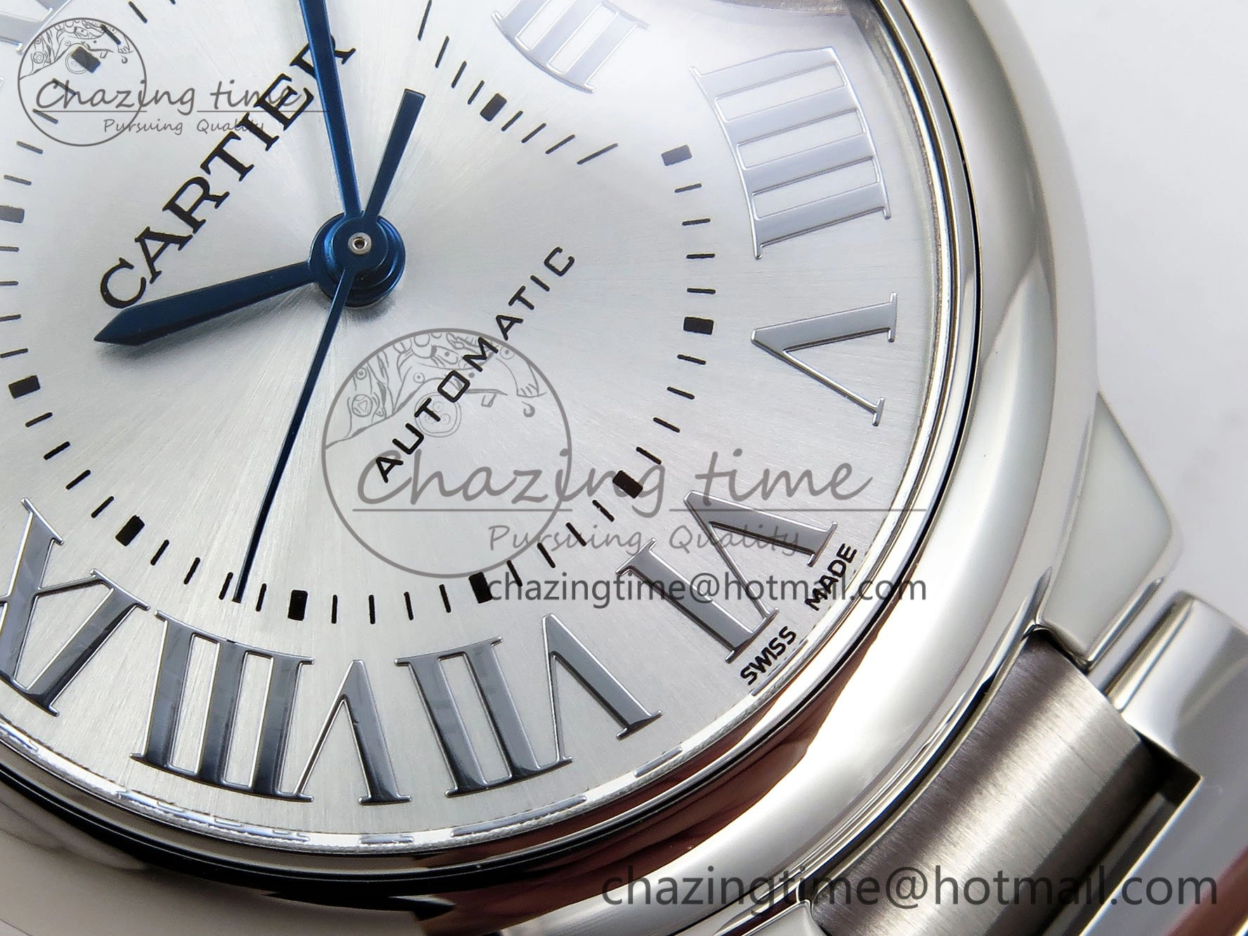 Ballon Bleu 33mm SS AF 1:1 Best Edition Silver Dial on SS Bracelet SEIKO NH05A