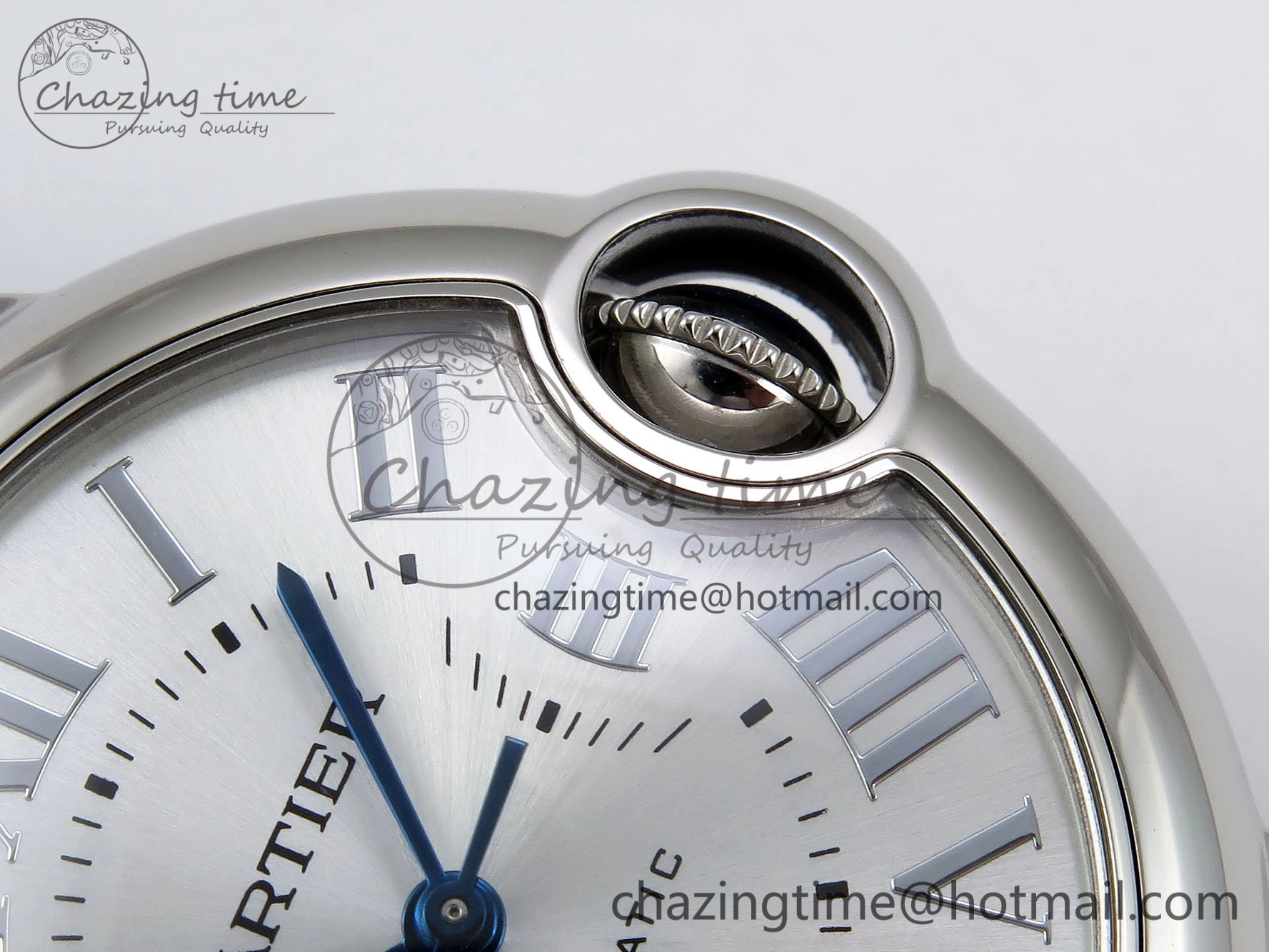 Ballon Bleu 33mm SS AF 1:1 Best Edition Silver Dial on SS Bracelet SEIKO NH05A