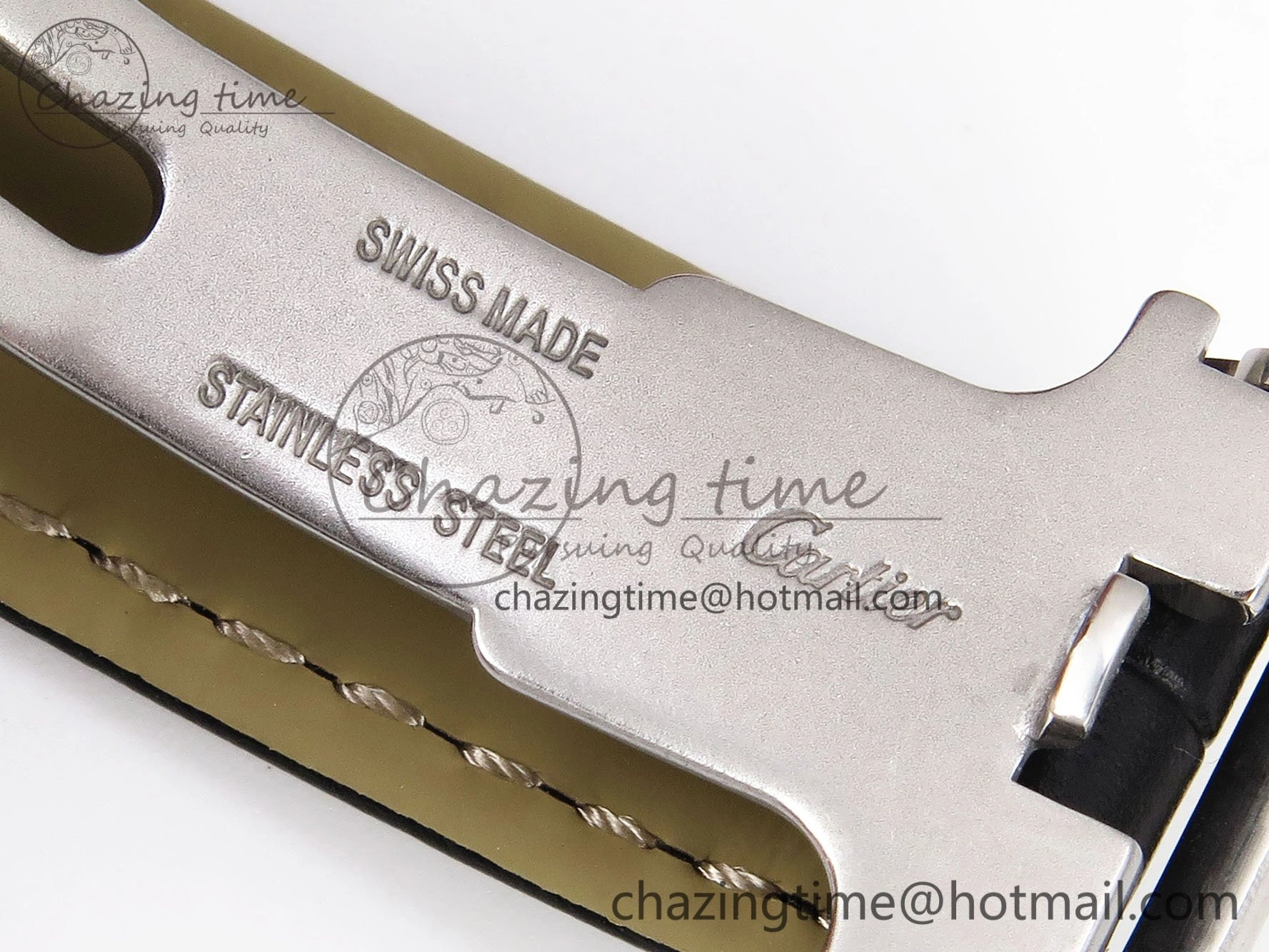 Ballon Bleu 33mm SS AF 1:1 Best Edition Silver Diamonds Dial on Black Leather Strap SEIKO NH05A