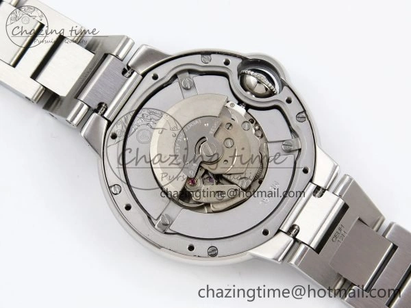 Ballon Bleu 33mm SS AF 1:1 Best Edition White Dial Diamonds Bezel on SS Bracelet SEIKO NH05A (Quick Release)
