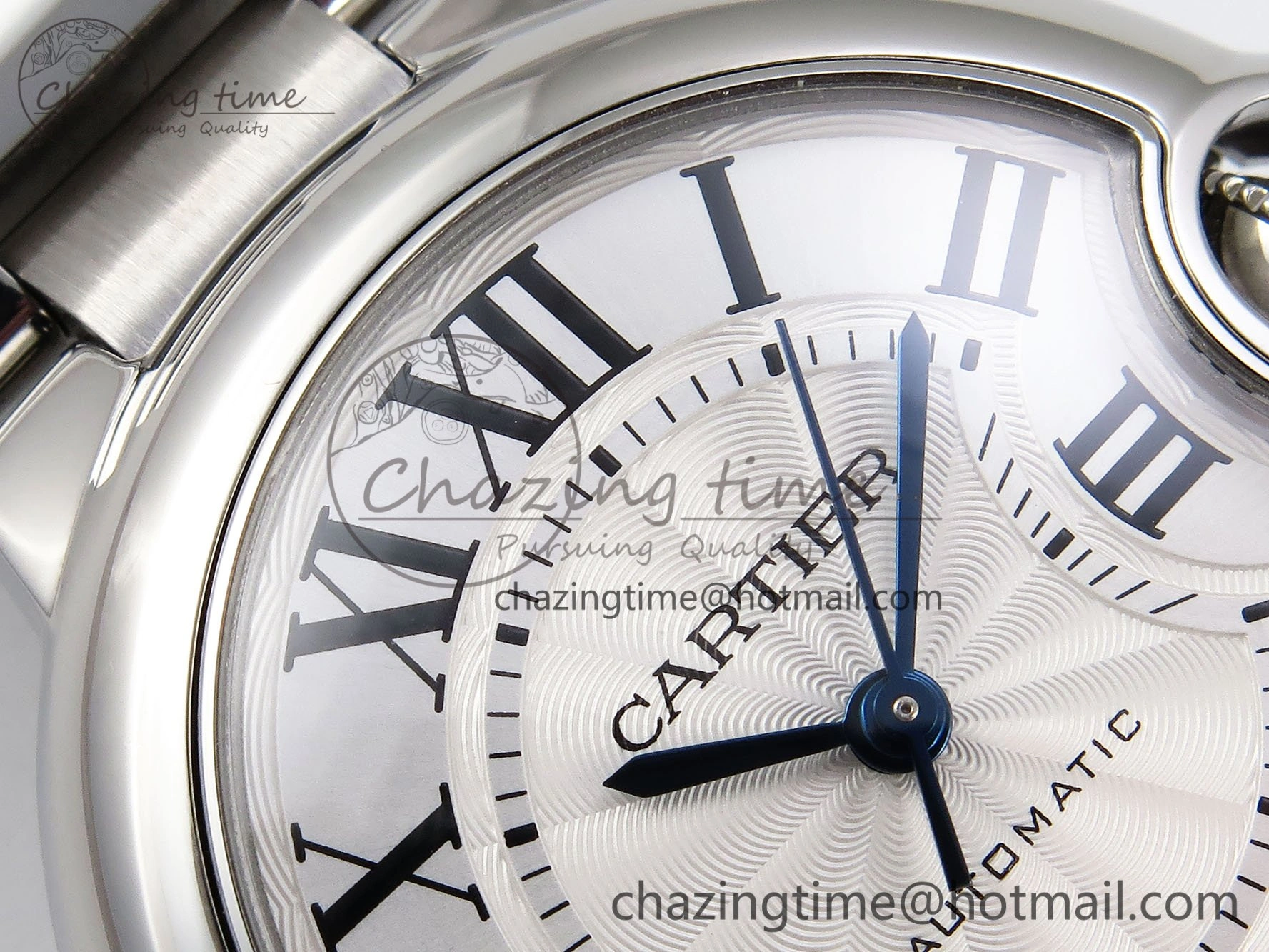 Ballon Bleu 33mm SS AF 1:1 Best Edition White Dial on SS Bracelet SEIKO NH05A