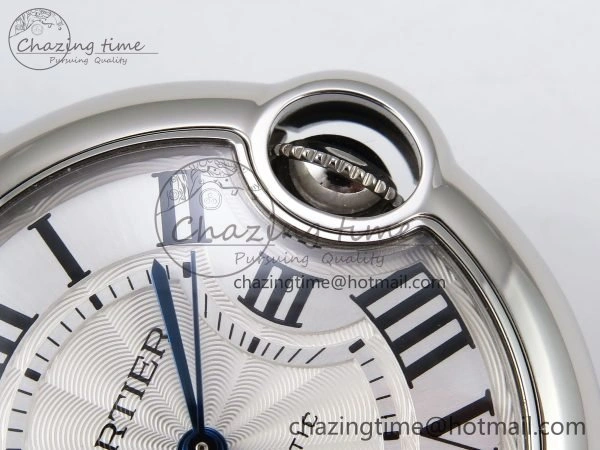 Ballon Bleu 33mm SS AF 1:1 Best Edition White Dial on SS Bracelet SEIKO NH05A