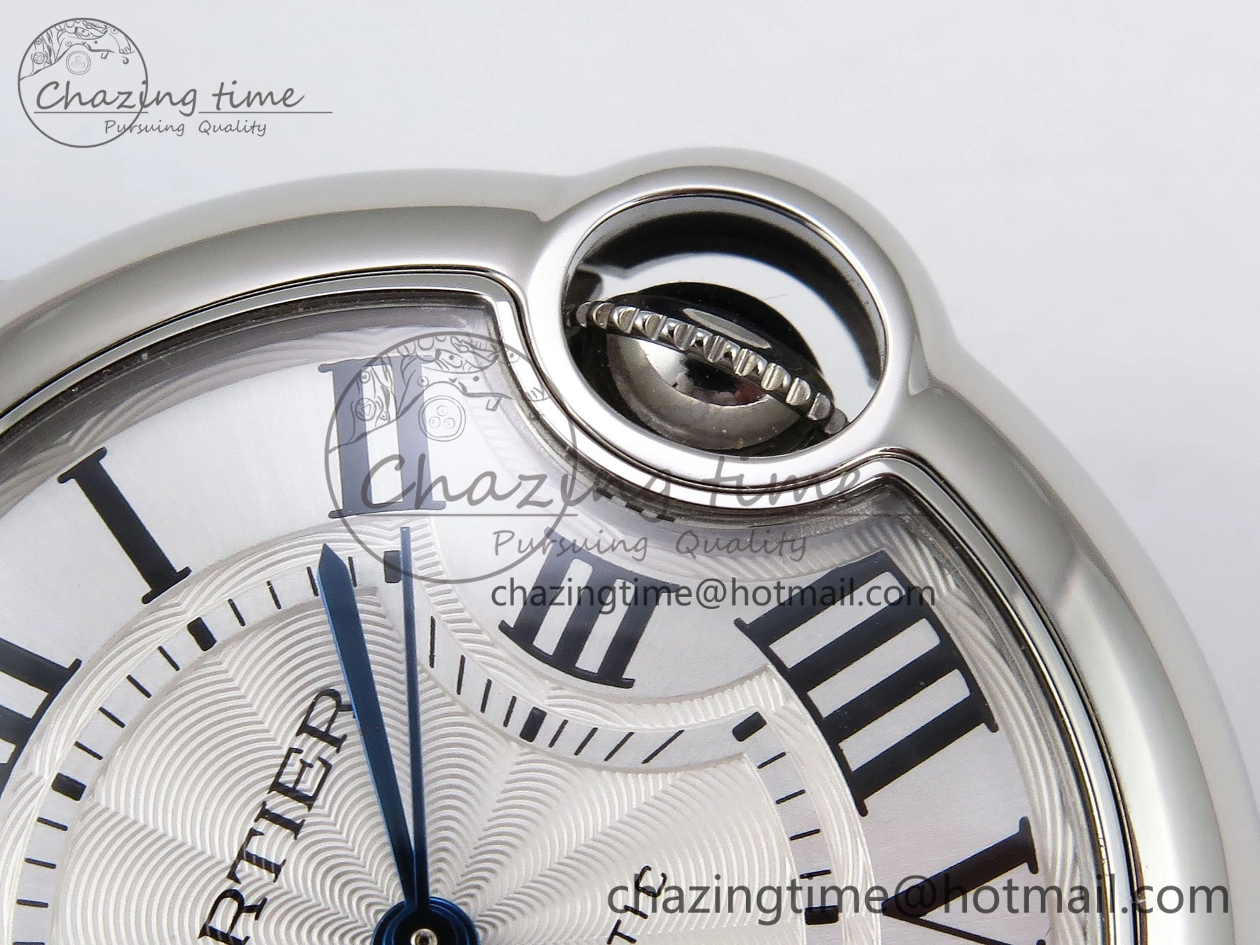Ballon Bleu 33mm SS AF 1:1 Best Edition White Dial on SS Bracelet SEIKO NH05A
