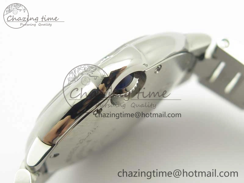Ballon Bleu 33mm SS AF 1:1 Best Edition White Textured Dial On SS Bracelet Cal.076