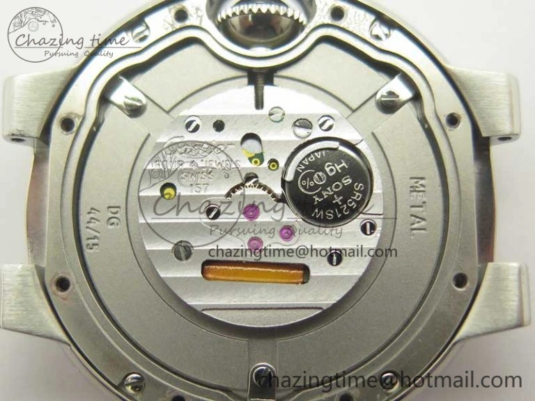 Ballon Bleu 33mm SS AF 1:1 Best Edition White Textured Dial on Crocodile Strap Jap Quartz