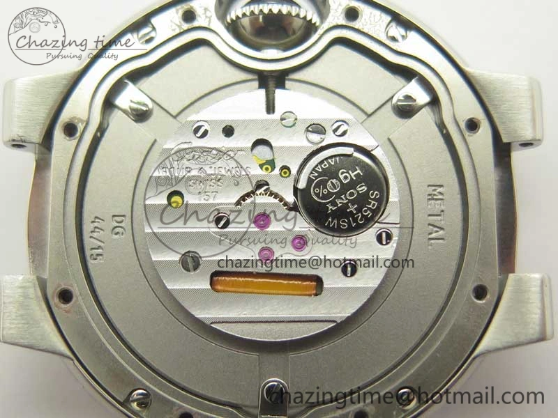 Ballon Bleu 33mm SS AF 1:1 Best Edition White Textured Dial on Crocodile Strap Jap Quartz
