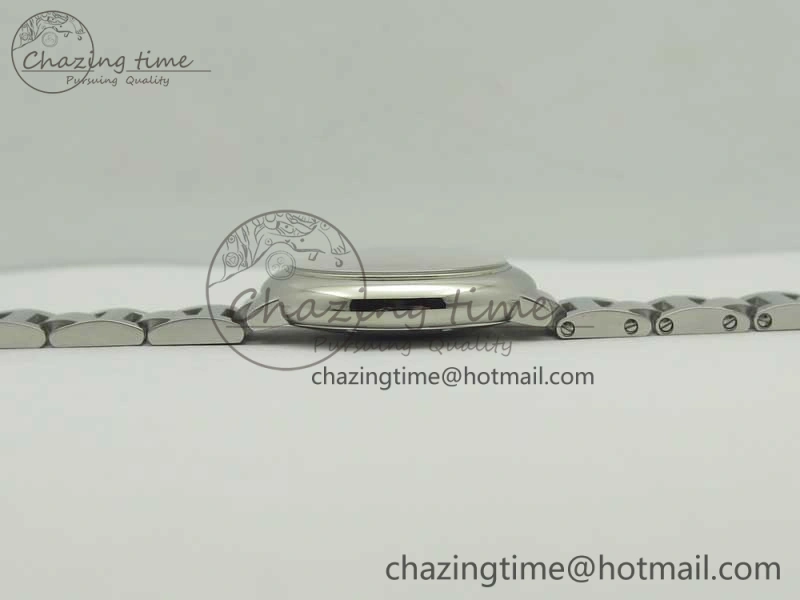 Ballon Bleu 33mm SS AF 1:1 Best Edition White Textured Dial on SS Bracelet Jap Quartz