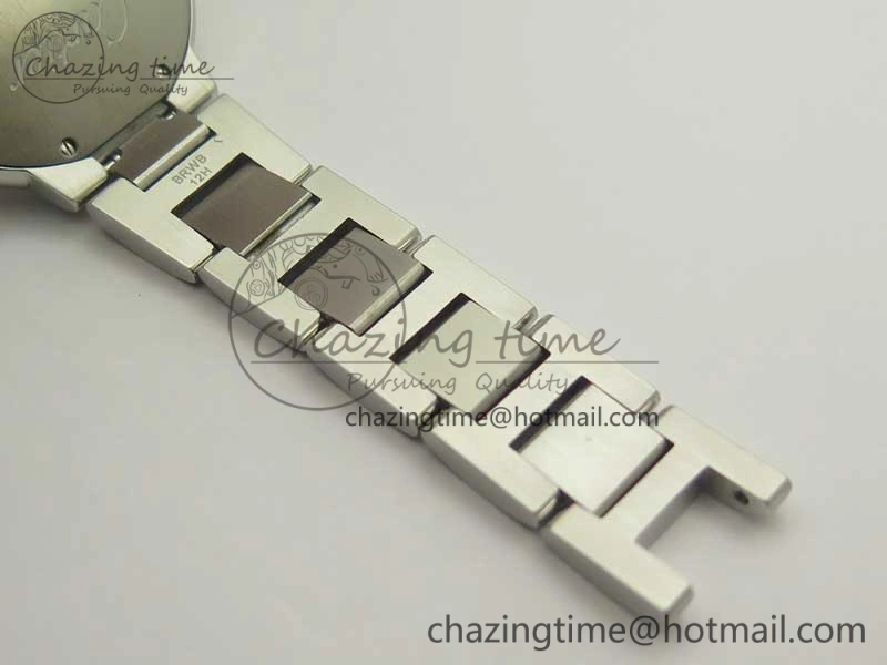 Ballon Bleu 33mm SS AF 1:1 Best Edition White Textured Dial on SS Bracelet Jap Quartz