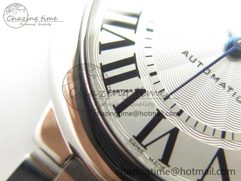 Ballon Bleu 33mm SS AF 1:1 Best Edition White Textured Dial on SS Bracelet SEIKO NH05A
