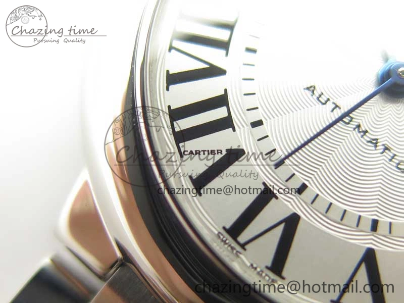 Ballon Bleu 33mm SS AF 1:1 Best Edition White Textured Dial on SS Bracelet SEIKO NH05A