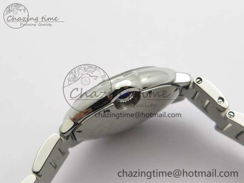 Ballon Bleu 33mm SS TW 1:1 Best Edition Pink Textured Dial On SS Bracelet SEIKO NH05A