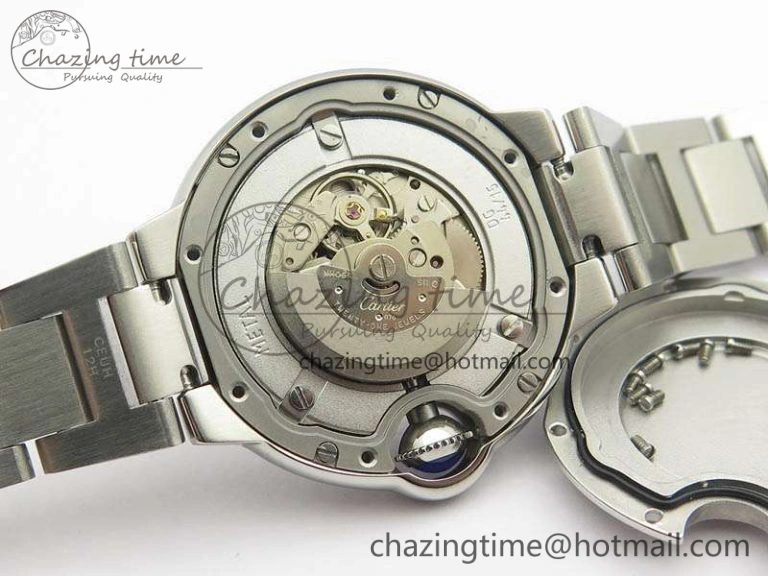Ballon Bleu 33mm SS TW 1:1 Best Edition Pink Textured Dial On SS Bracelet SEIKO NH05A