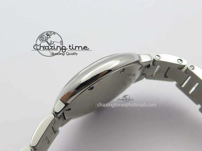 Ballon Bleu 33mm SS TW 1:1 Best Edition White Dial On SS Bracelet Ronda Quartz