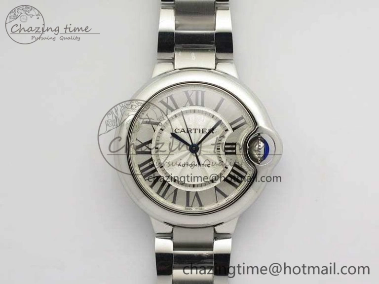 Ballon Bleu 33mm SS TW 1:1 Best Edition White Textured Dial On SS Bracelet SEIKO NH05A