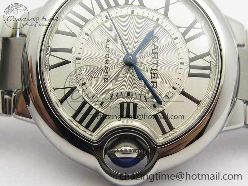 Ballon Bleu 33mm SS TW 1:1 Best Edition White Textured Dial On SS Bracelet SEIKO NH05A