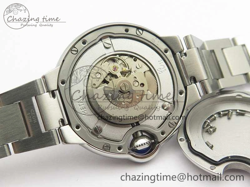 Ballon Bleu 33mm SS TW 1:1 Best Edition White Textured Dial On SS Bracelet SEIKO NH05A