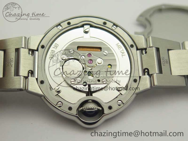 Ballon Bleu 33mm SS V6F 1:1 Best Edition Pink MOP Dial on SS Bracelet Quartz