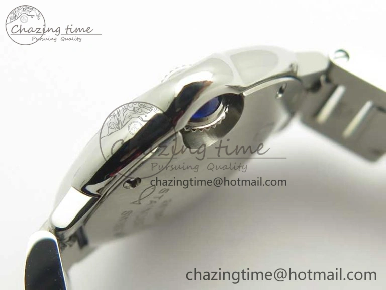 Ballon Bleu 33mm SS V6F 1:1 Best Edition Red Dial on SS Bracelet Quartz
