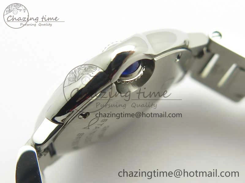 Ballon Bleu 33mm SS V6F 1:1 Best Edition Red Dial on SS Bracelet Quartz