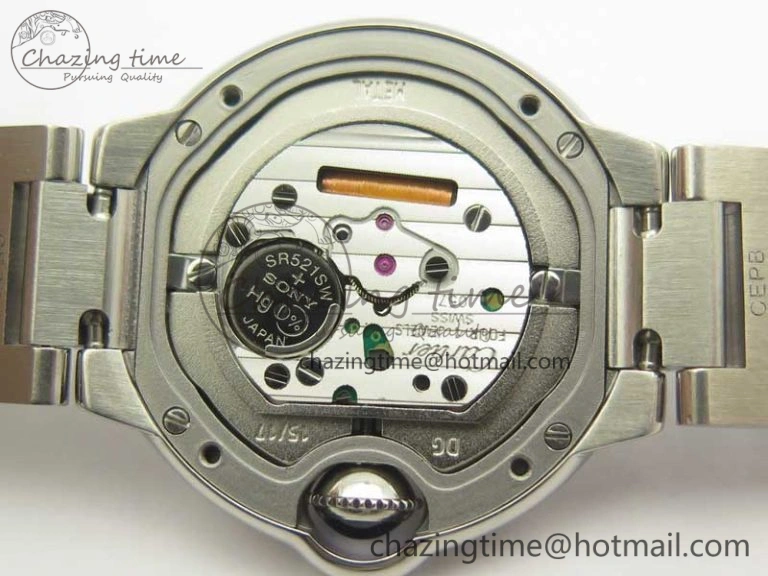 Ballon Bleu 33mm SS V6F 1:1 Best Edition Red Dial on SS Bracelet Quartz