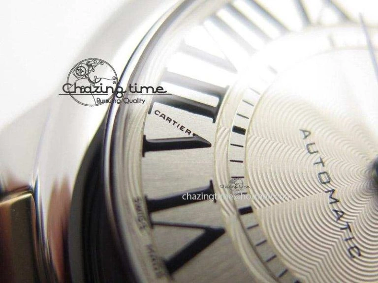 Ballon Bleu 33mm SS V6F 1:1 Best Edition White Dial On SS RG Bracelet SEIKO NH05A