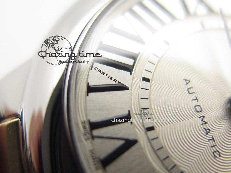 Ballon Bleu 33mm SS V6F 1:1 Best Edition White Dial On SS RG Bracelet SEIKO NH05A