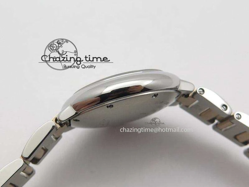Ballon Bleu 33mm SS V6F 1:1 Best Edition White Dial On SS RG Bracelet SEIKO NH05A