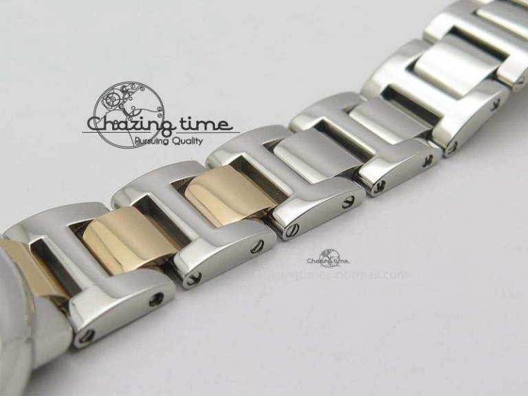 Ballon Bleu 33mm SS V6F 1:1 Best Edition White Dial On SS RG Bracelet SEIKO NH05A