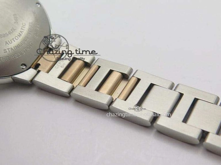 Ballon Bleu 33mm SS V6F 1:1 Best Edition White Dial On SS RG Bracelet SEIKO NH05A
