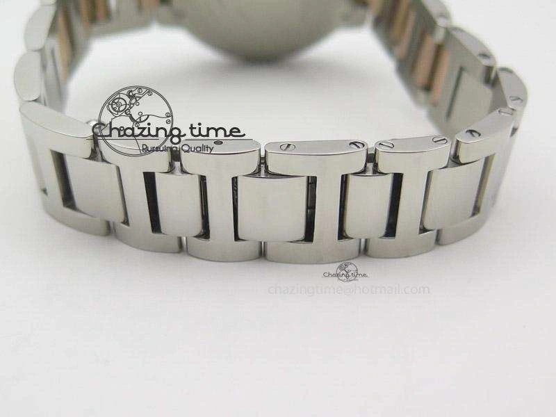 Ballon Bleu 33mm SS V6F 1:1 Best Edition White Dial On SS RG Bracelet SEIKO NH05A