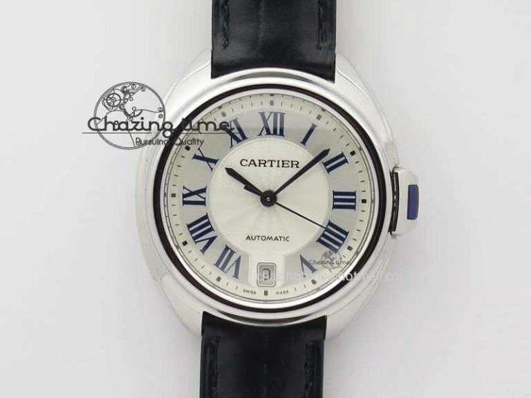 Ballon Bleu 33mm SS V6F 1:1 Best Edition White Dial On SS RG Bracelet SEIKO NH05A
