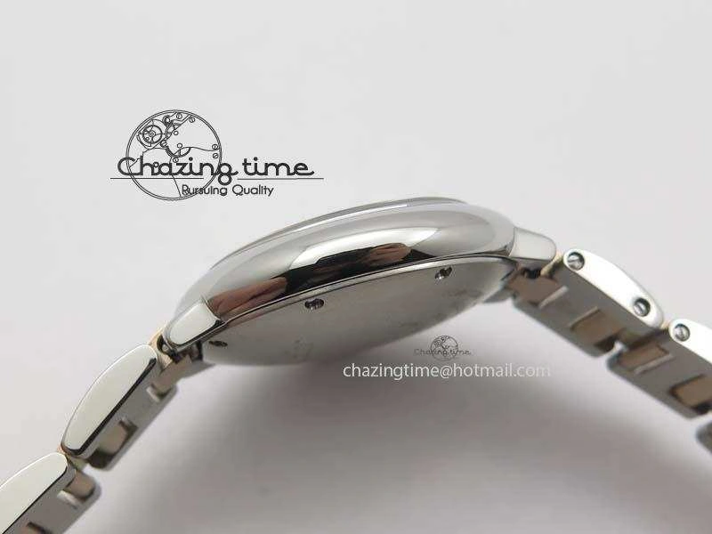 Ballon Bleu 33mm SS V6F 1:1 Best Edition White MOP Dial On SS RG Bracelet SEIKO NH05A