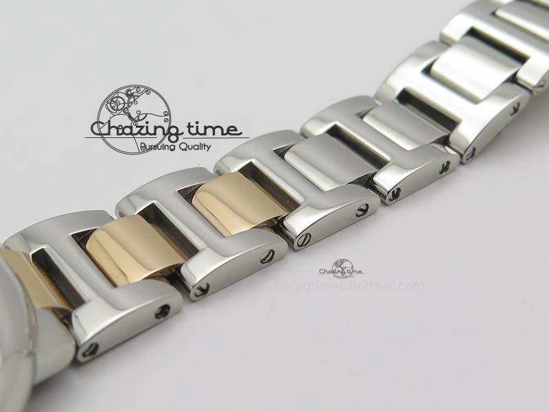 Ballon Bleu 33mm SS V6F 1:1 Best Edition White MOP Dial On SS RG Bracelet SEIKO NH05A