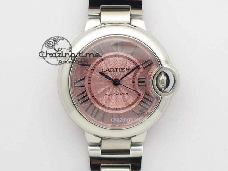 Ballon Bleu 33mm SS V6F Best Edition Pink Dial On SS Bracelet SEIKO NH05A