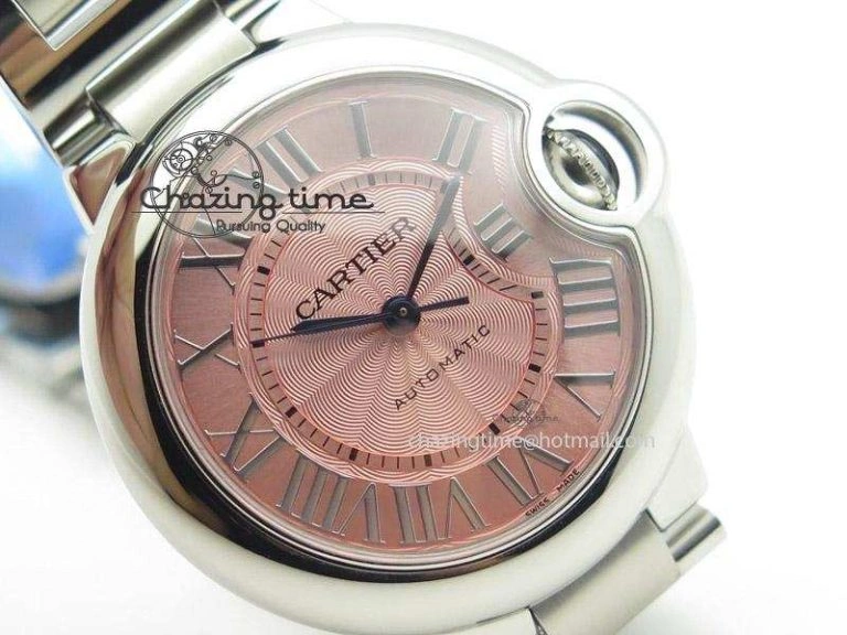 Ballon Bleu 33mm SS V6F Best Edition Pink Dial On SS Bracelet SEIKO NH05A