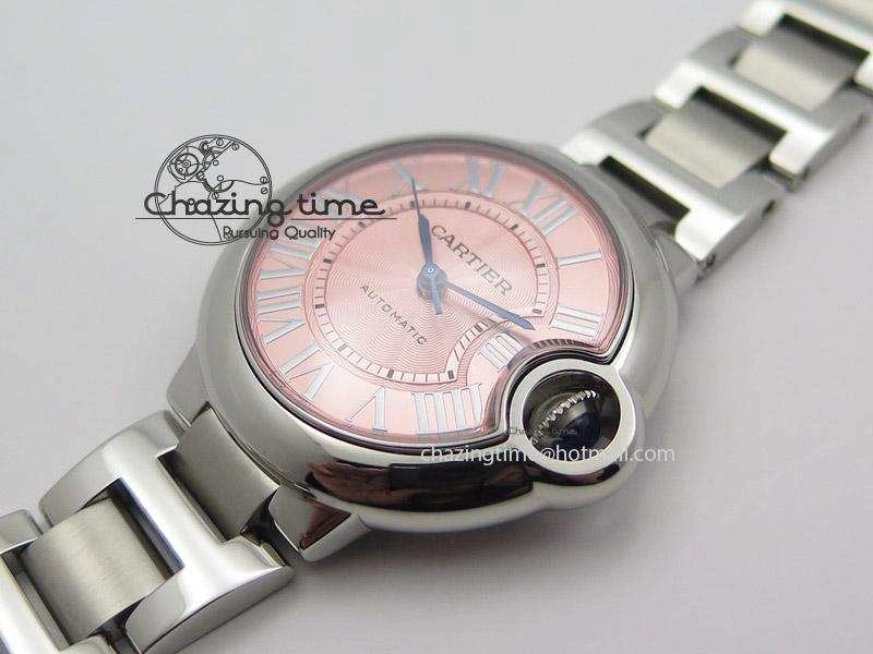 Ballon Bleu 33mm SS V6F Best Edition Pink Dial On SS Bracelet SEIKO NH05A