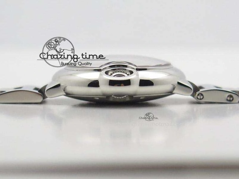 Ballon Bleu 33mm SS V6F Best Edition White Dial Diamonds Markers On SS Bracelet SEIKO NH05A