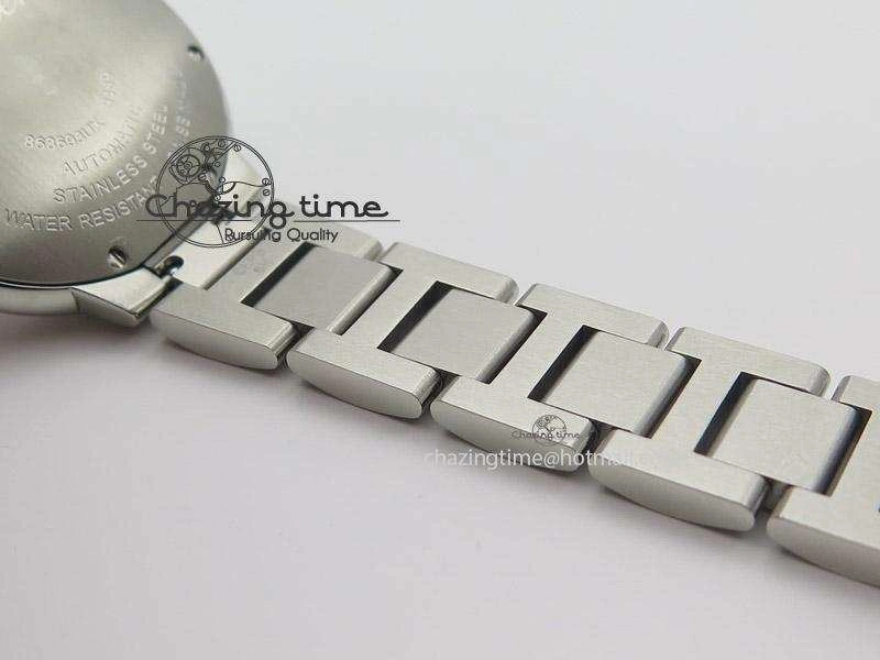 Ballon Bleu 33mm SS V6F Best Edition White Dial Diamonds Markers On SS Bracelet SEIKO NH05A