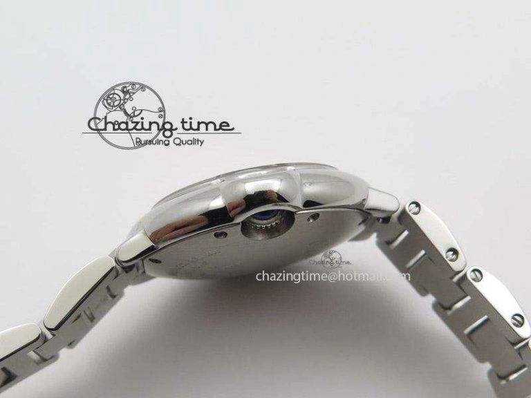 Ballon Bleu 33mm SS V6F Best Edition White Dial Diamonds Markers On SS Bracelet SEIKO NH05A