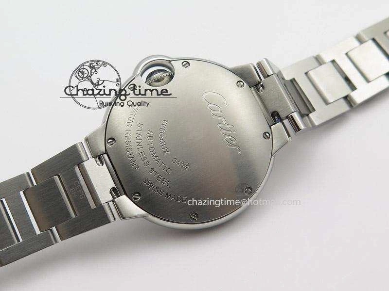 Ballon Bleu 33mm SS V6F Best Edition White Dial Diamonds Markers On SS Bracelet SEIKO NH05A