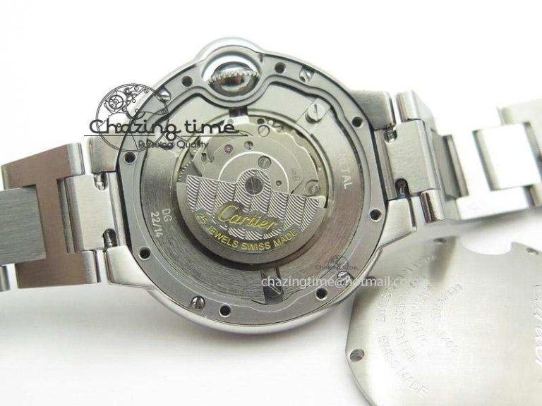 Ballon Bleu 33mm SS V6F Best Edition White Dial Diamonds Markers On SS Bracelet SEIKO NH05A