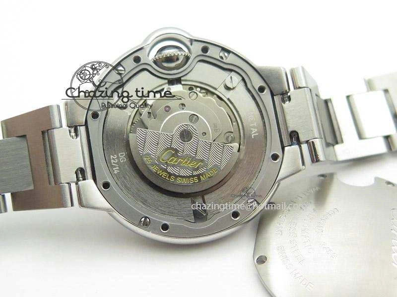 Ballon Bleu 33mm SS V6F Best Edition White Dial Diamonds Markers On SS Bracelet SEIKO NH05A