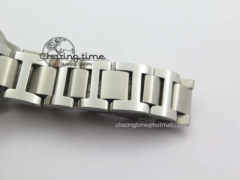 Ballon Bleu 33mm SS V6F Diamond Markers Pink Mop Dial On SS Bracelet Ronda Quartz