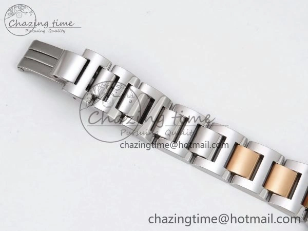 Ballon Bleu 33mm SS RG AF 1:1 Best Edition Silver Dial on SS RG Bracelet SEIKO NH05A